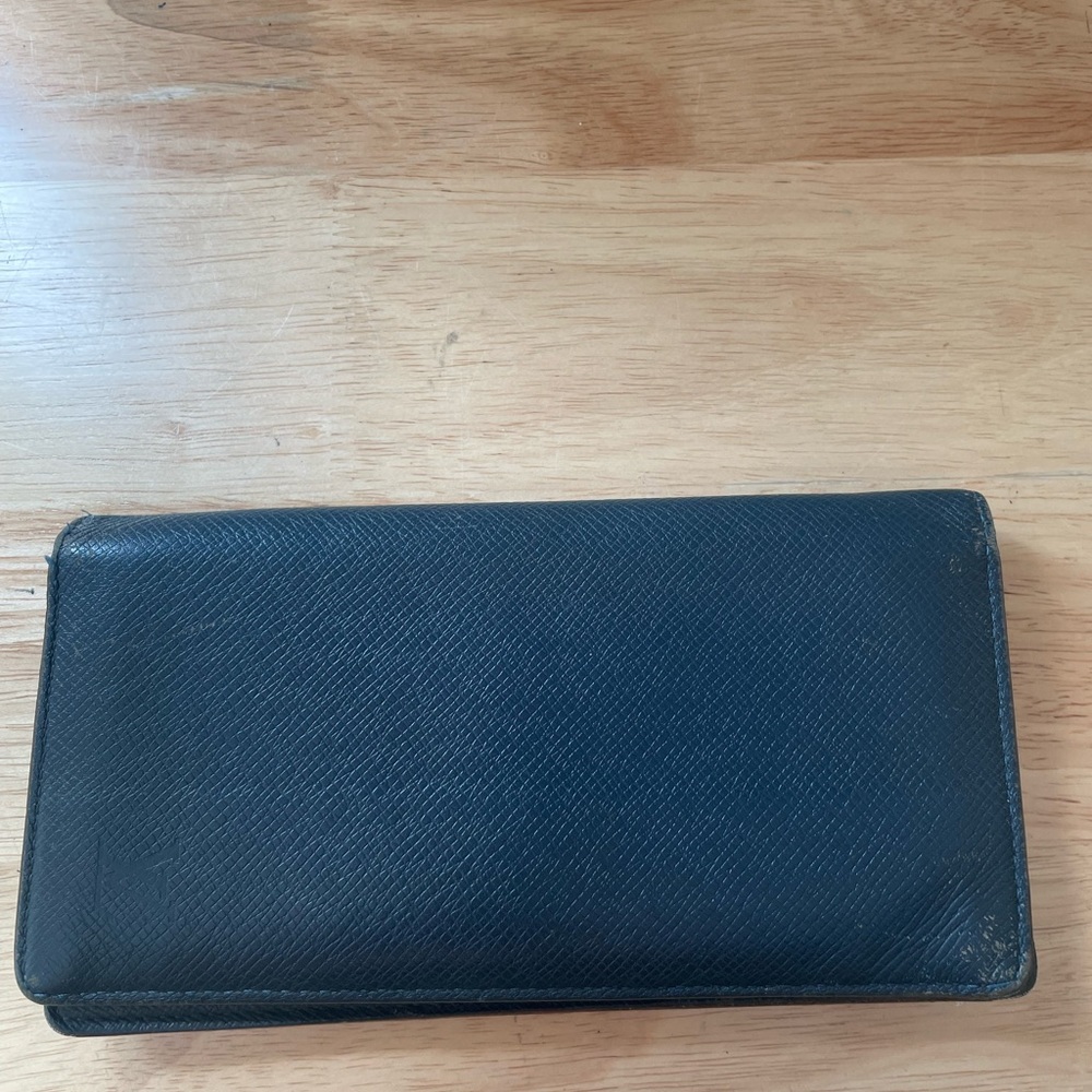 Louis Vuitton Blue Textured Wallet
